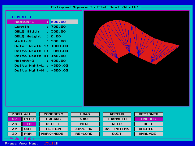 SL 3.60 Parametric Unfolded Screen Shot
